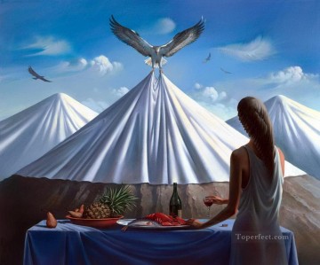 Surrealismo Painting - moderno contemporáneo 33 surrealismo águilas